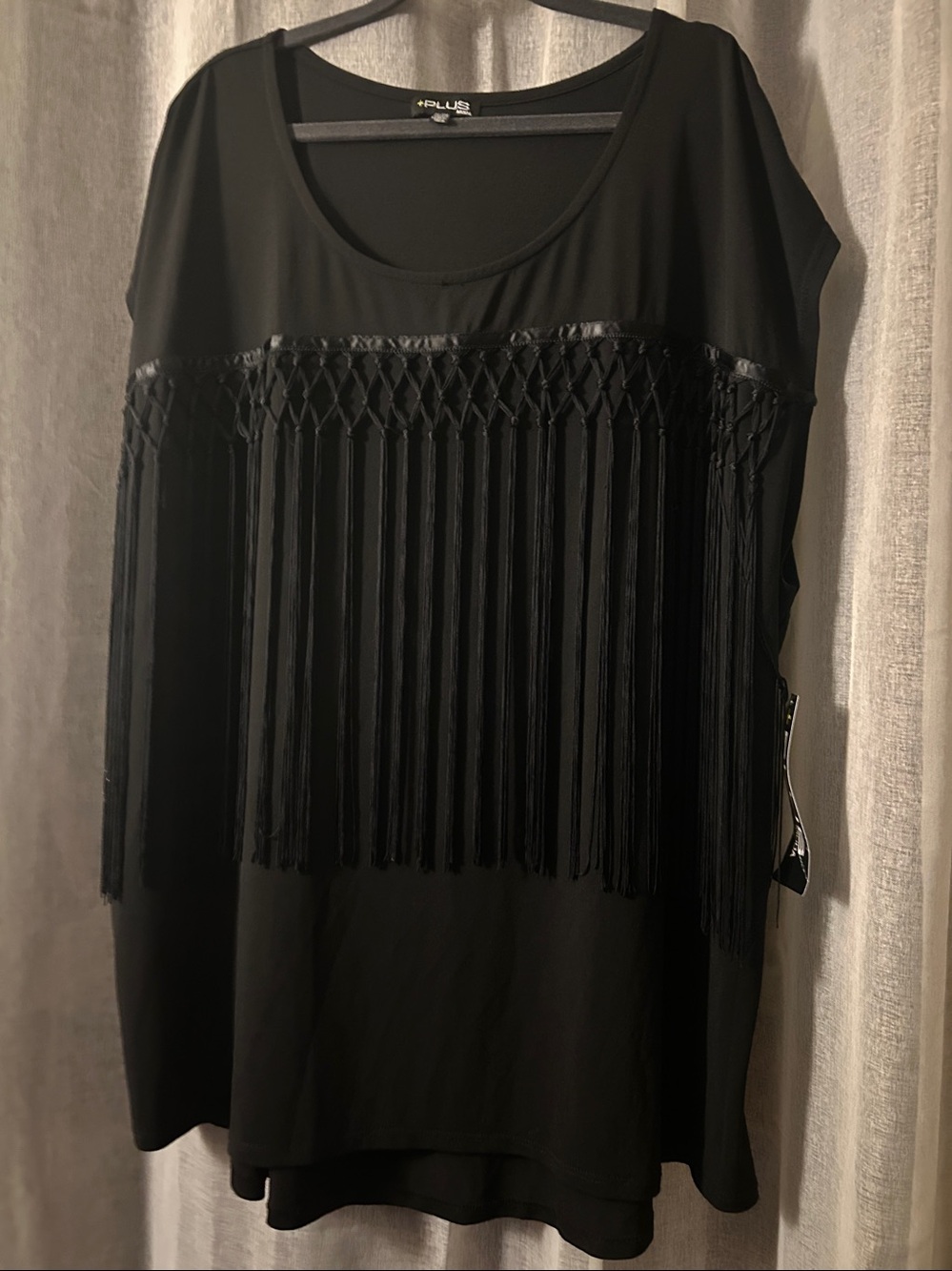 NWTS +Plus Moda Fringe Blouse sz 3X